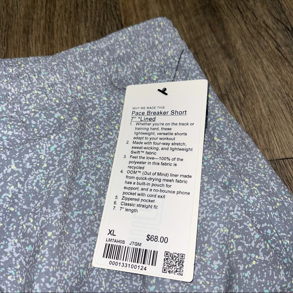 Lululemon Pace Breaker Short 7" 
Lined - Picture 5 of 5